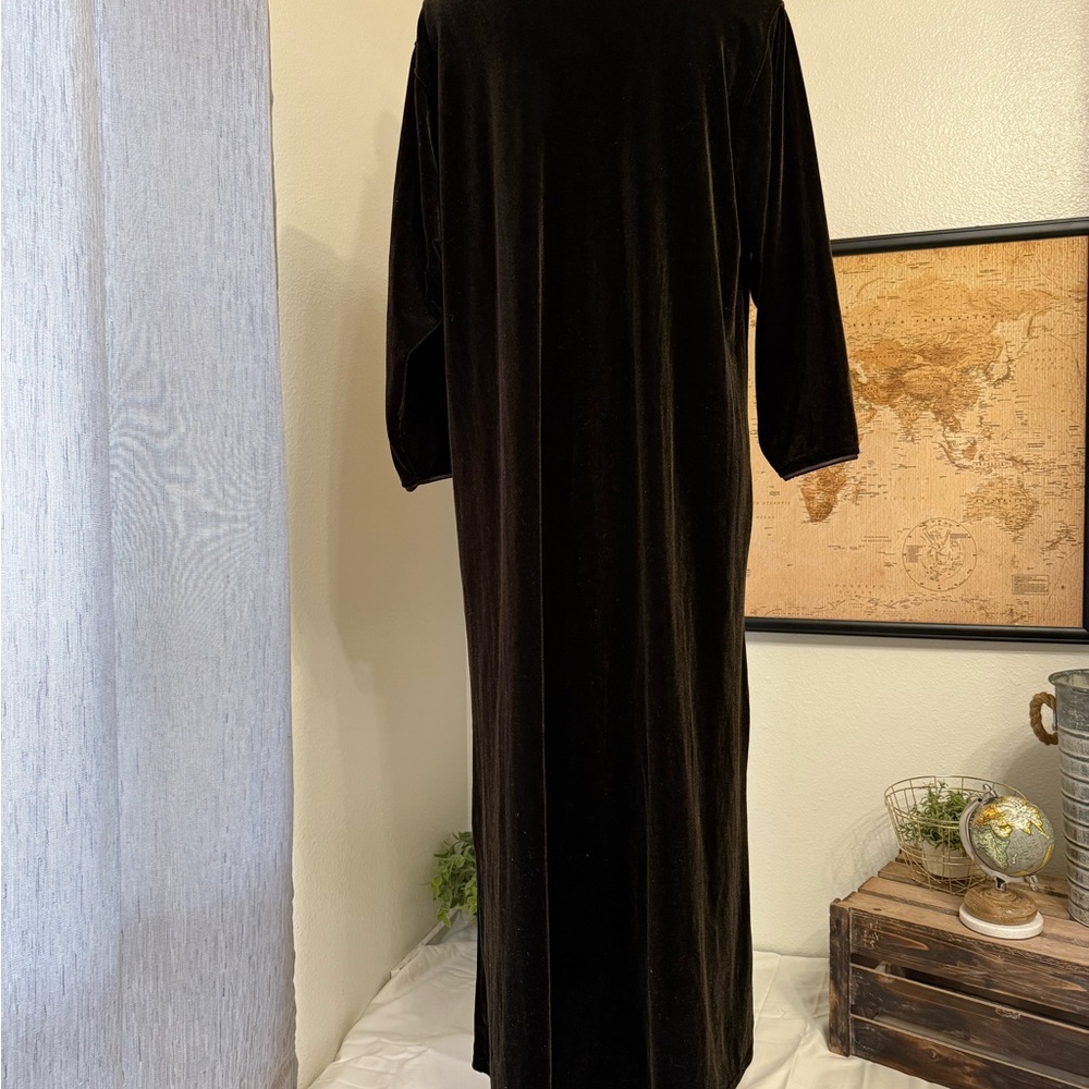 Women’s velour midi dress size xl - Picture 4 of 6
